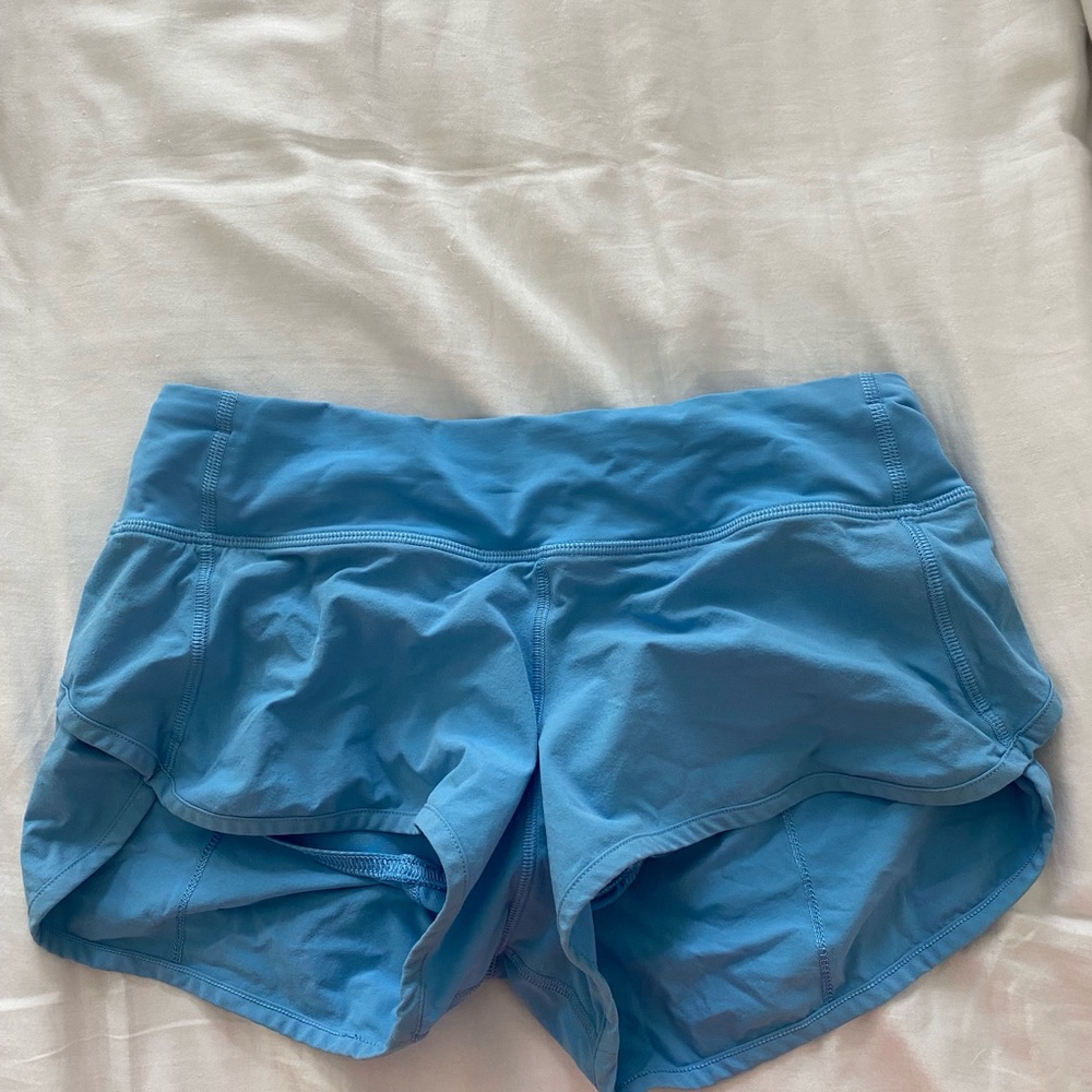 Lululemon blue speed up shorts